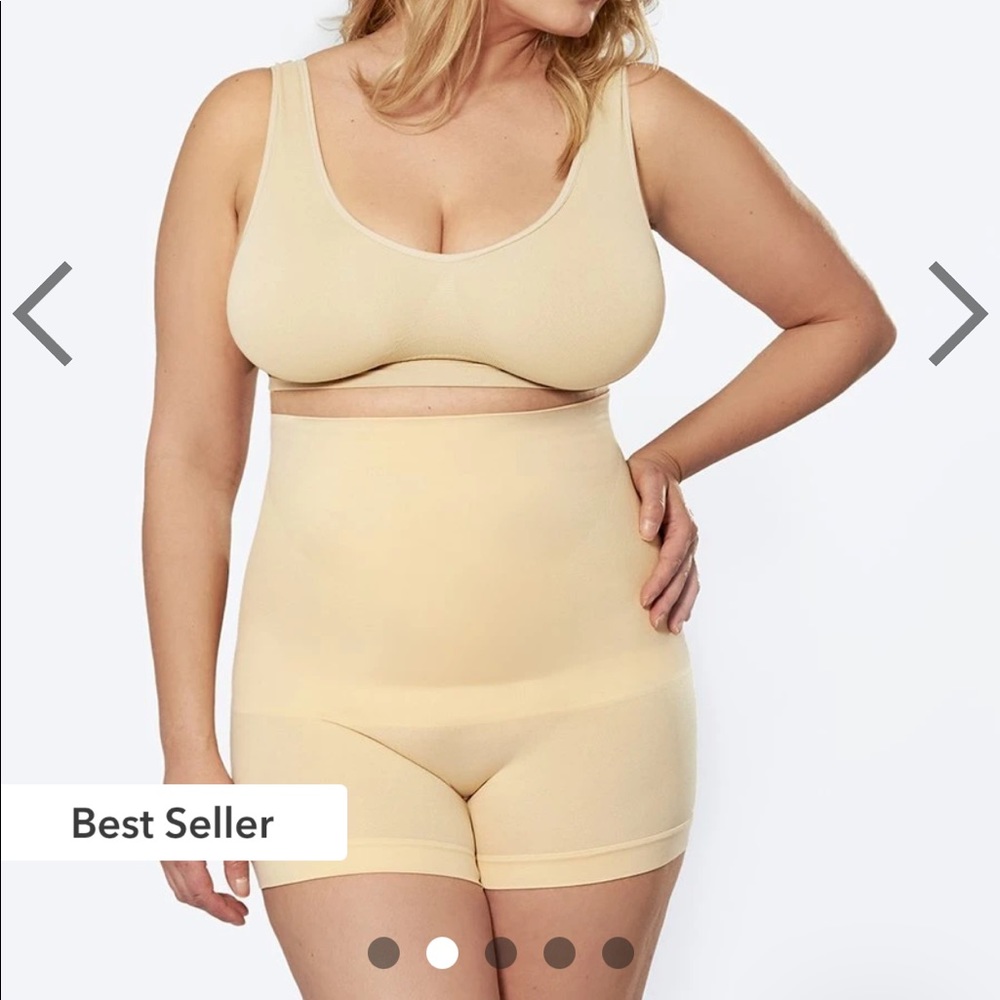 SHAPERMINT Nude Short Shapewear, Sized S/M